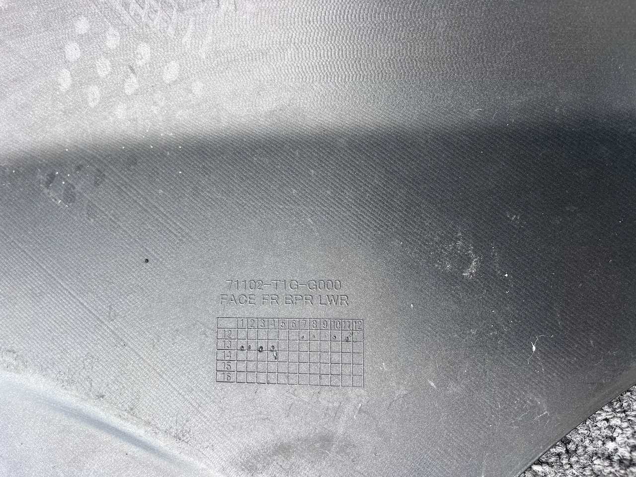 Honda Crv Elegance Mk4 2013-2014 Front Bumper 4 Pdc No Jets Genuine [g572]