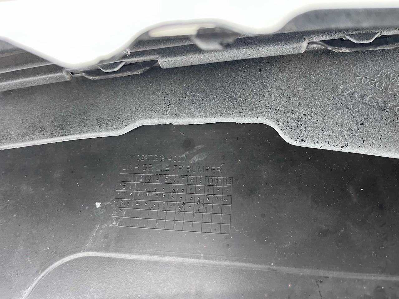 Honda Civic Ex Vtec Turbo Hatchback 2017-2021 Front Bumper White Genuine [m478]