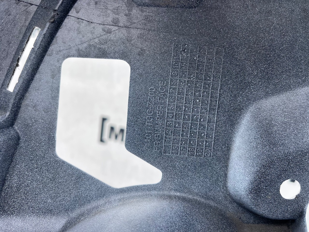 Honda Civic Ex Vtec Turbo Hatchback 2017-2021 Front Bumper White Genuine [m478]