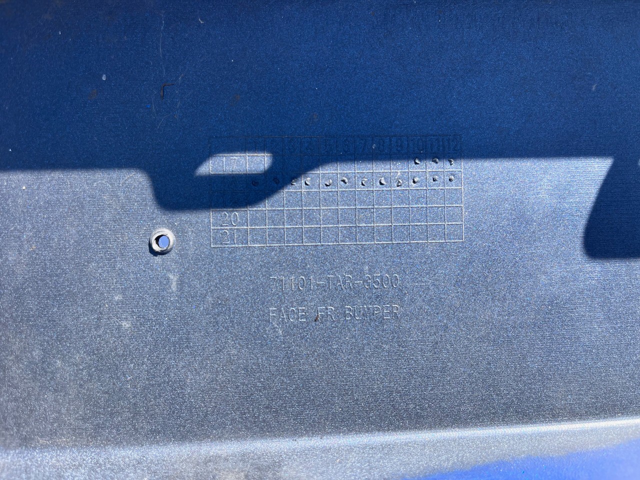 Honda Jazz Ex V-tec Hatchback Lift 2018-2020 Front Bumper 4 Pdc Genuine [g611]