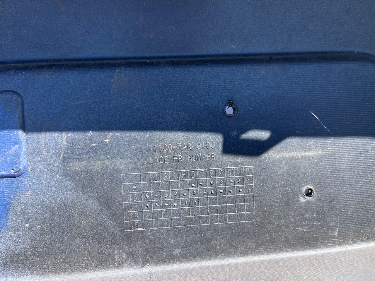 Honda Jazz Ex V-tec Mk3 Hatchback 2015-2017 Front Bumper 4 Pdc Genuine [g612]