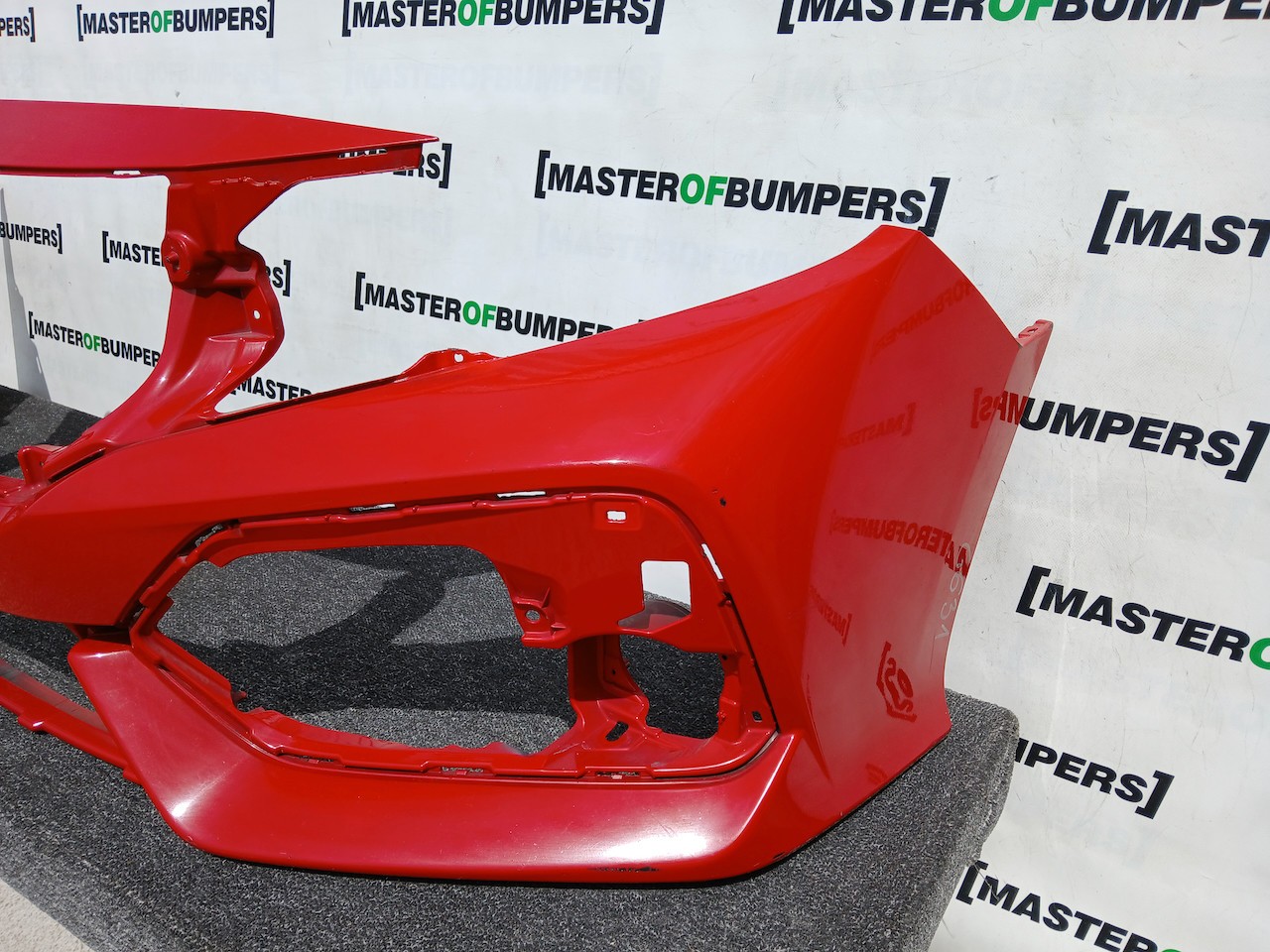 Honda Civic Turbo Cx Fk8 Hatchback 2017-2019 Front Bumper No Jets Genuine [g631]