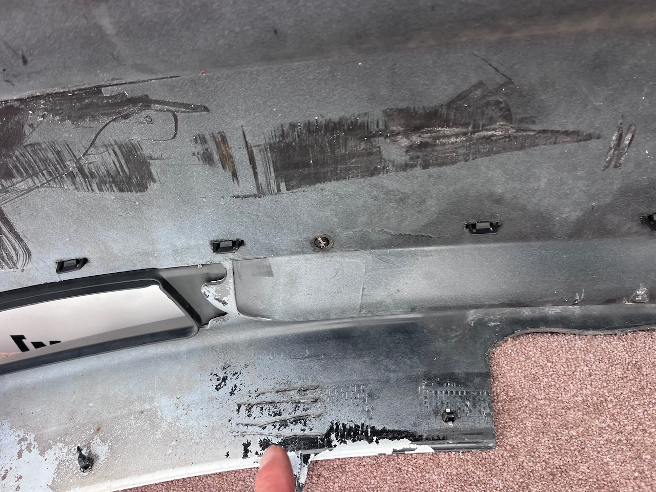 Honda Civic I-vtec Se Plus Mk9 Hatch 2012-2015 Rear Bumper 4 Pdc Genuine [g652]