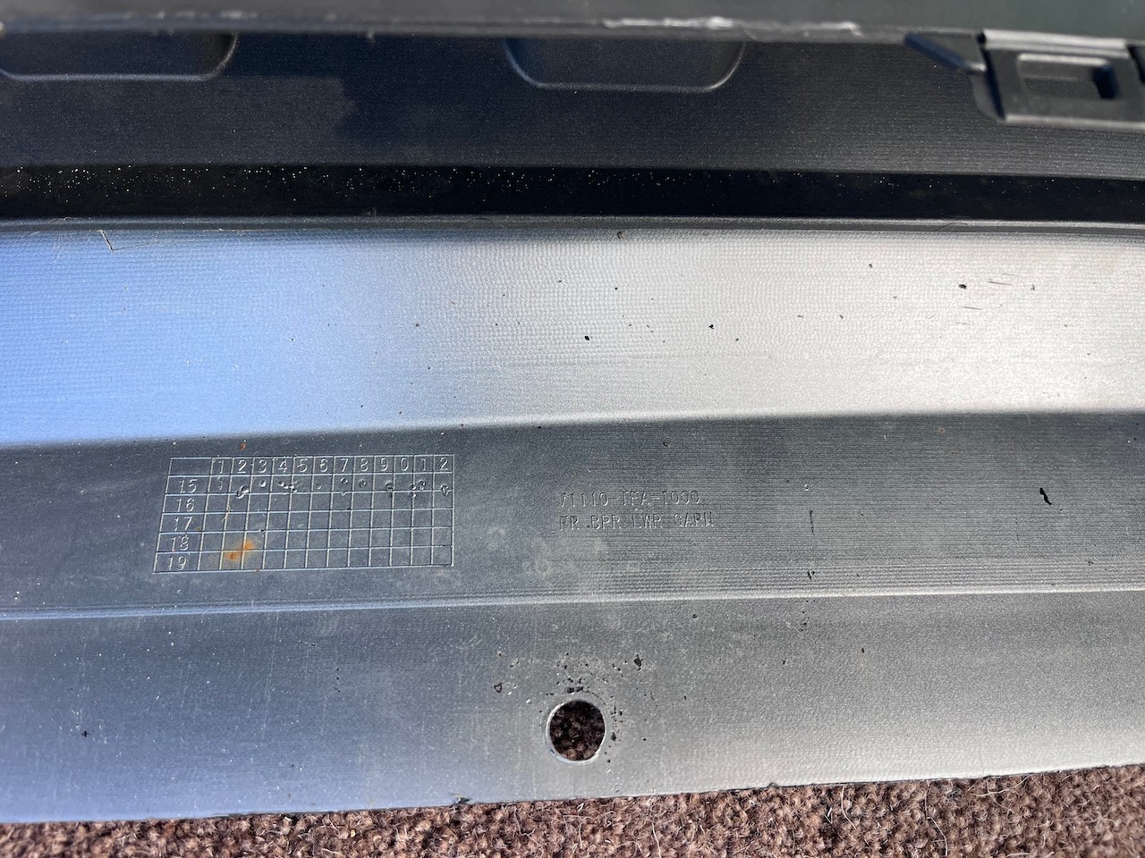 Honda Crv Elegance Mk4 Lift 2015-2017 Front Bumper 4 Pdc No Jets Genuine [g660]