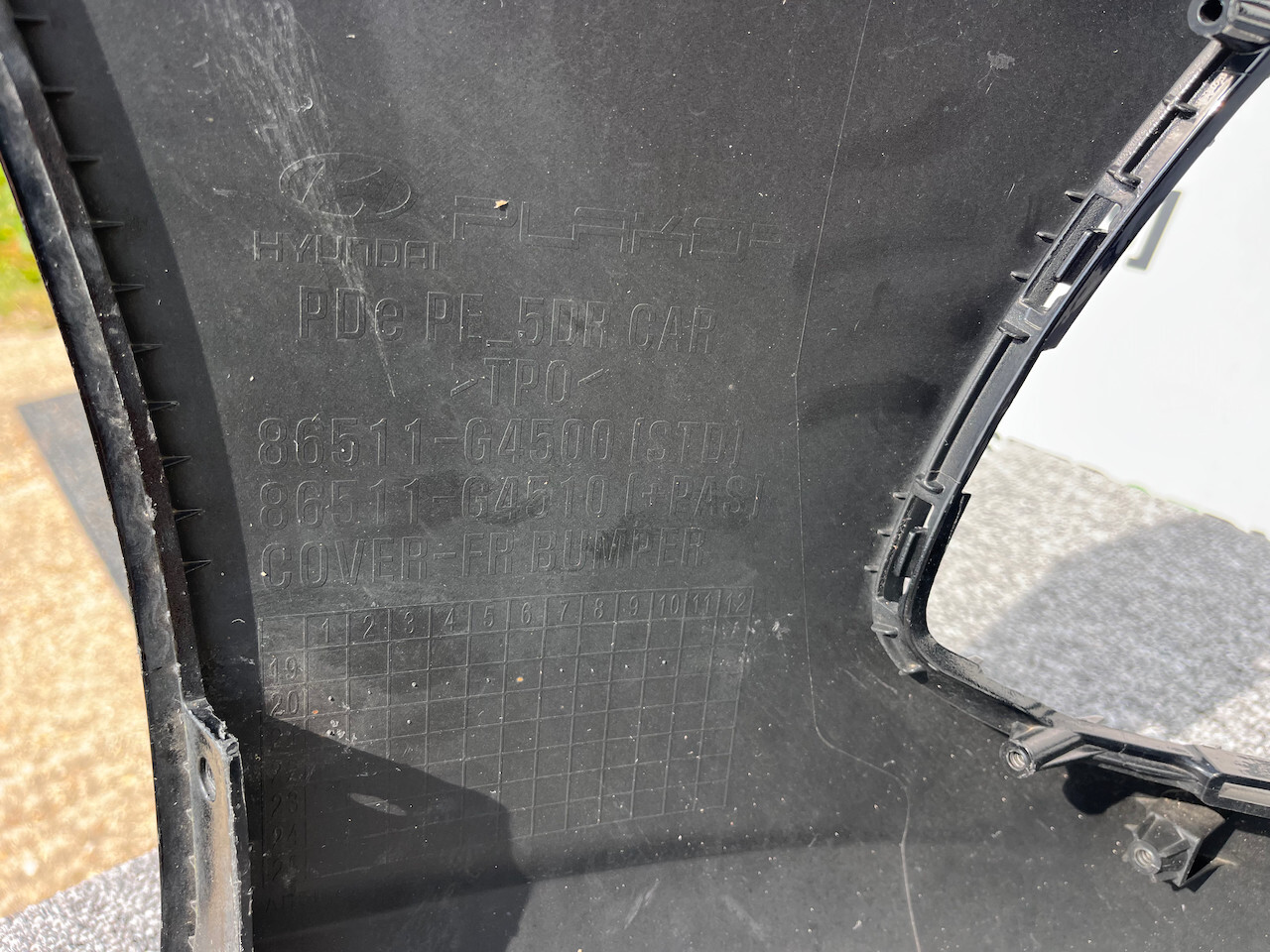 Hyundai I30 I30 Se Premium Hybrid Mk4 Lift 2021-2025 Front Bumper Genuine [h520]