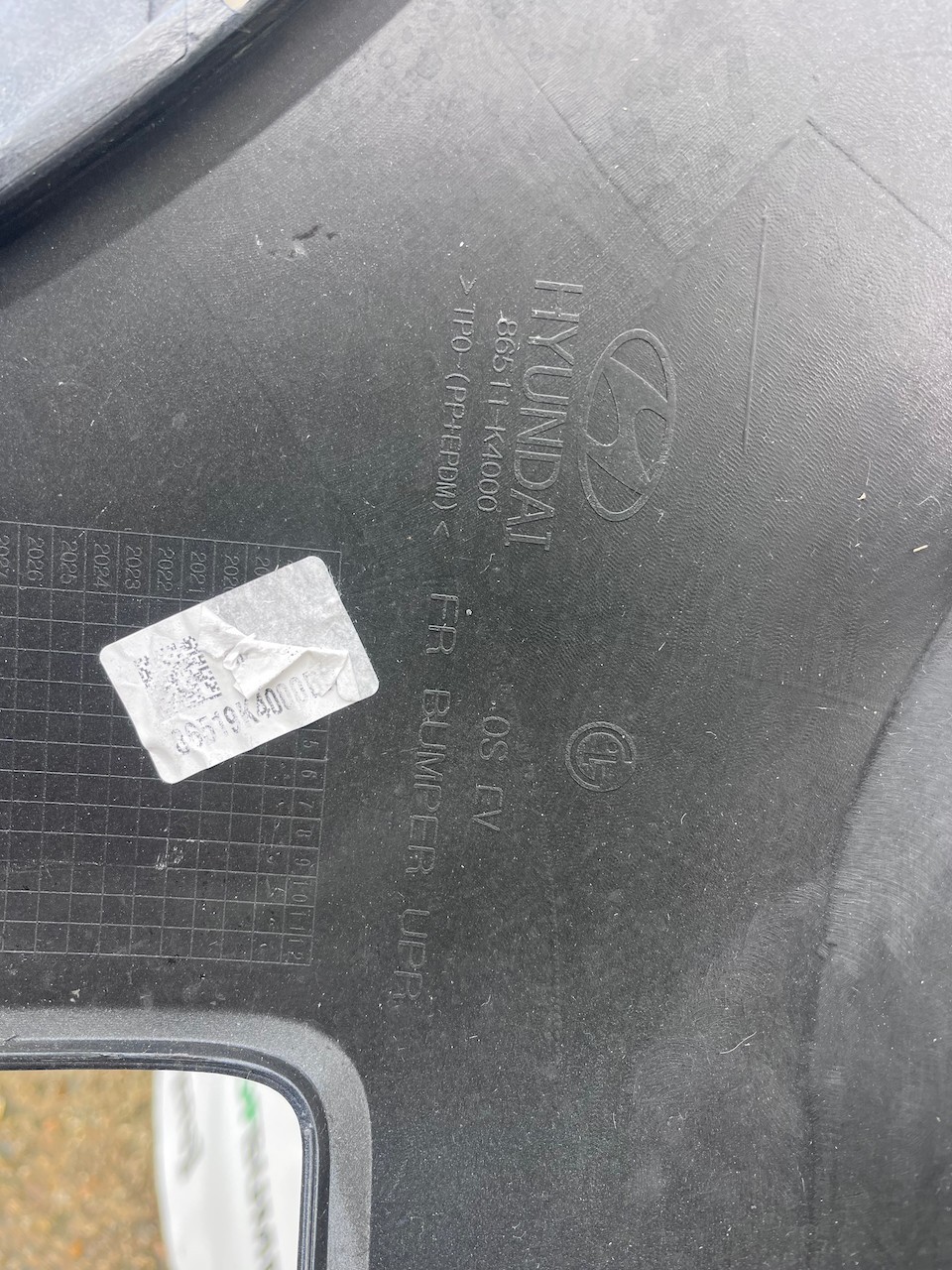 Hyundai Kona Electric Premium 2019-2022 Front Bumper Grey Genuine [h324]