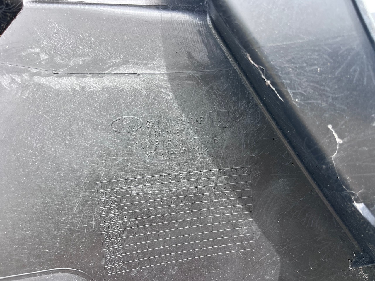 Hyundai Kona N-line Hatchback Mk2 2022-2026 Rear Bumper 4 Pdc Genuine [h601]