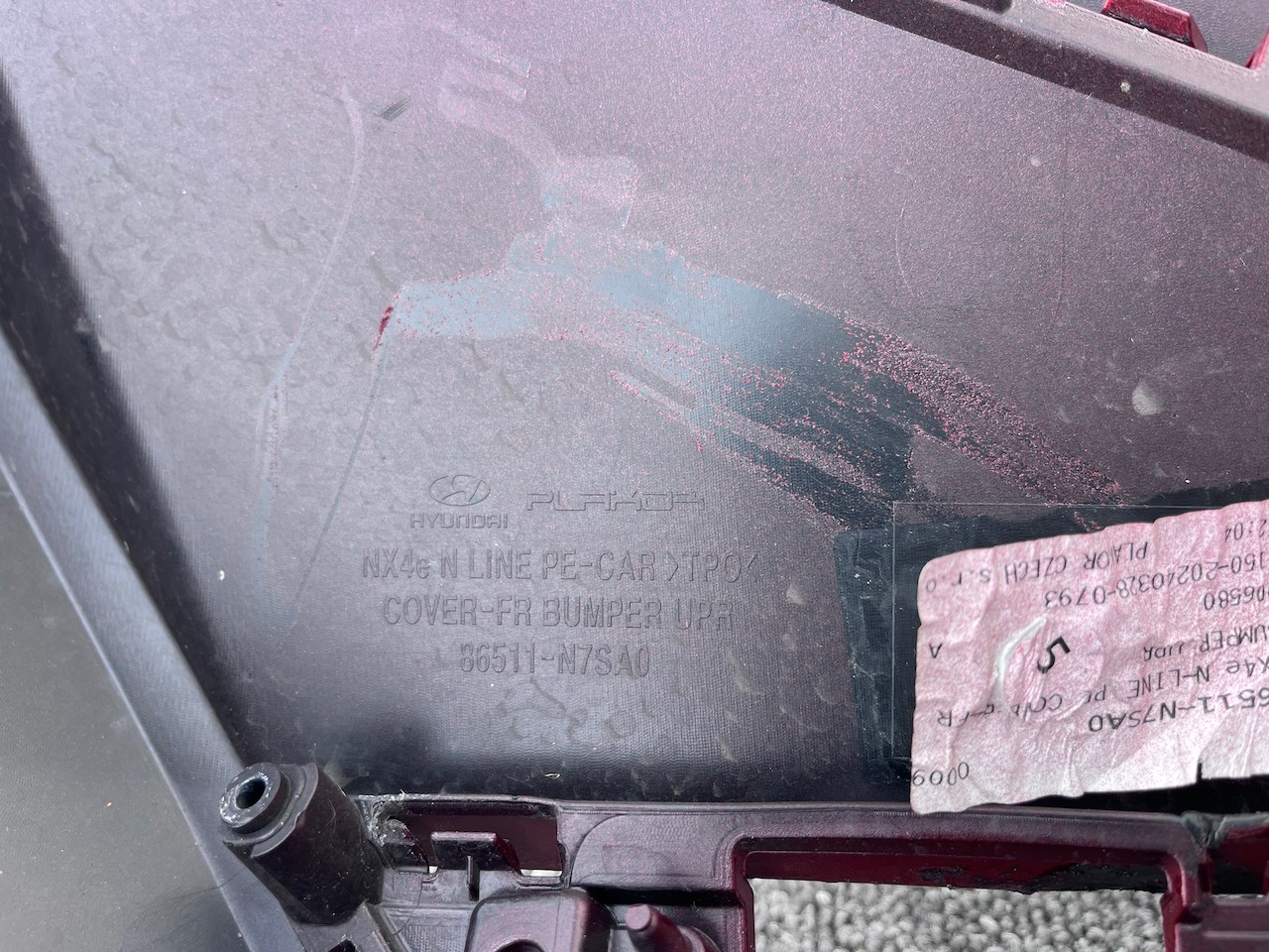 Hyundai Tucson N-line Hybrid Premium 2024-2026 Front Bumper Pdc Genuine [h605]