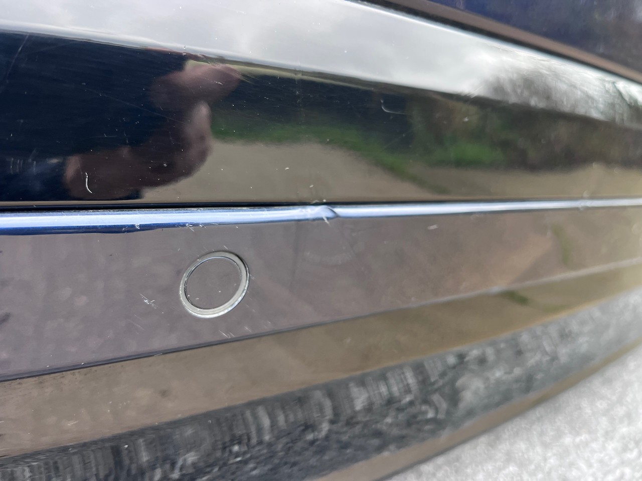 Jaguar F Pace R Dynamic Hse Lift 2021-2024 Rear Bumper 4 Pdc Genuine [p575]