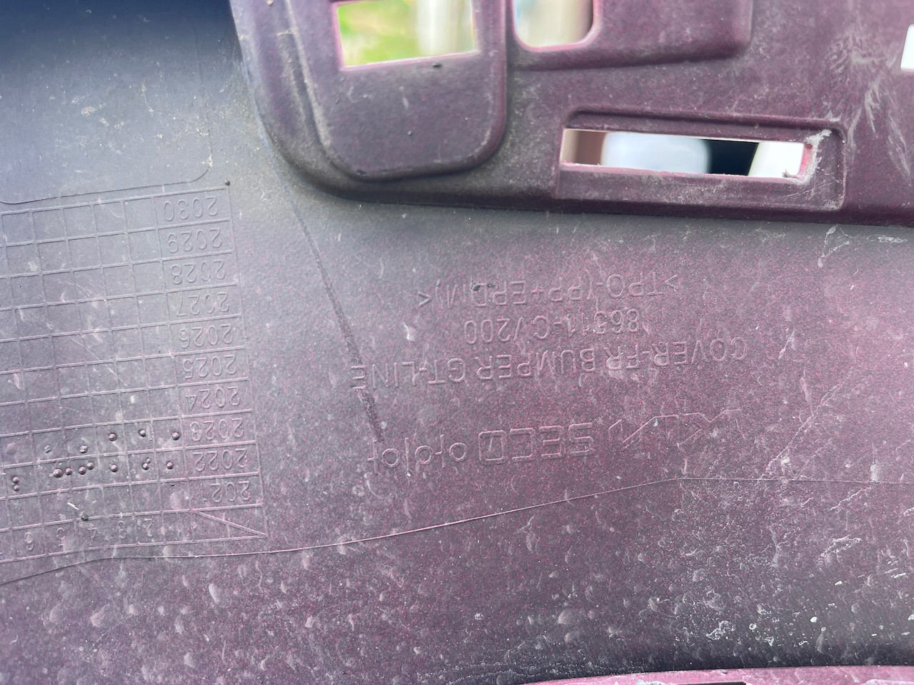 Kia Ev6 Gt Line Hatchback Electric 2021-2024 Front Bumper Red Genuine [k511]