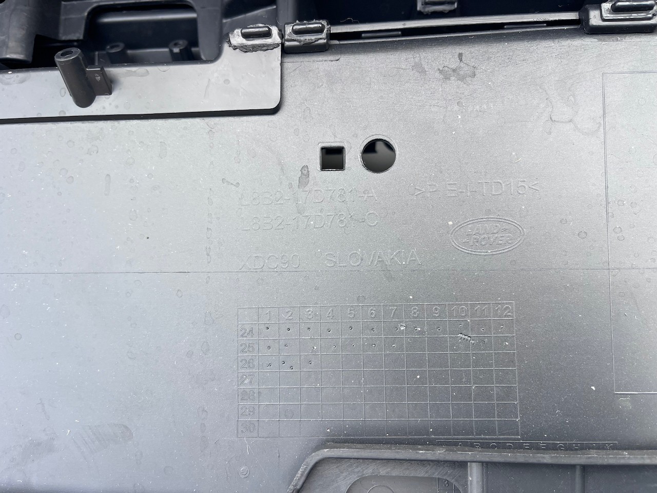 Land Rover Defender S D200 Suv 2019-2024 Rear Bumper Pdc Genuine [p801]