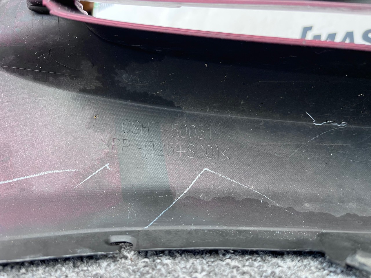 Mazda 6 Sport Skyactive Mk3 Lift 2018-2023  Front Bumper 4 Pdc Genuine [g607]