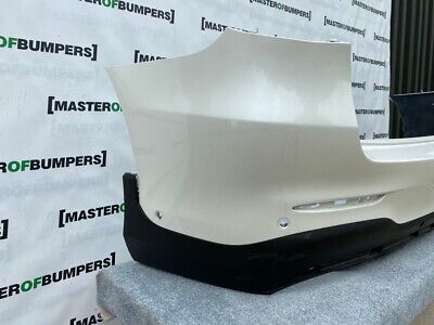 Mercedes Glc Amg Line A253 2016-2018 Rear Bumper In White 6 X Pdc Genuine [e446]