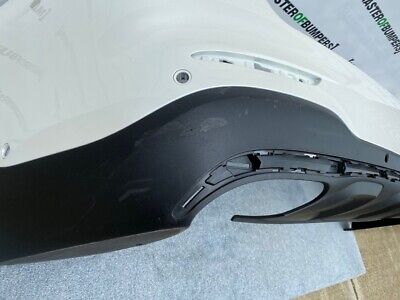 Mercedes Glc Amg Line A253 2016-2018 Rear Bumper In White 6 X Pdc Genuine [e446]