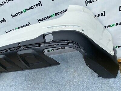 Mercedes Glc Amg Line A253 2016-2018 Rear Bumper In White 6 X Pdc Genuine [e446]