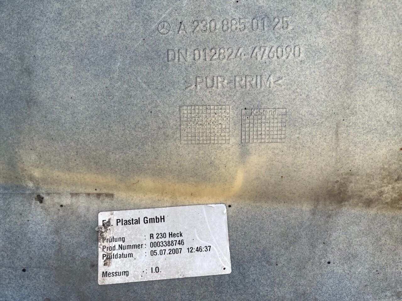 Mercedes Sl500 Sl600 W230/r230 2002-2006 Rear Bumper Genuine [e886]