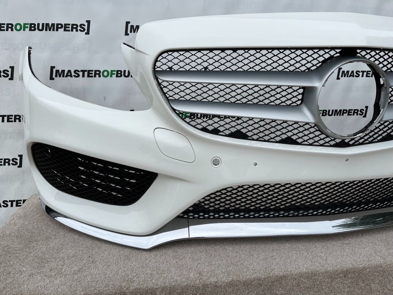 Mercedes C Class Amg Sport A205 2015-2018 Front Bumper 6 Pdc Genuine [e895]