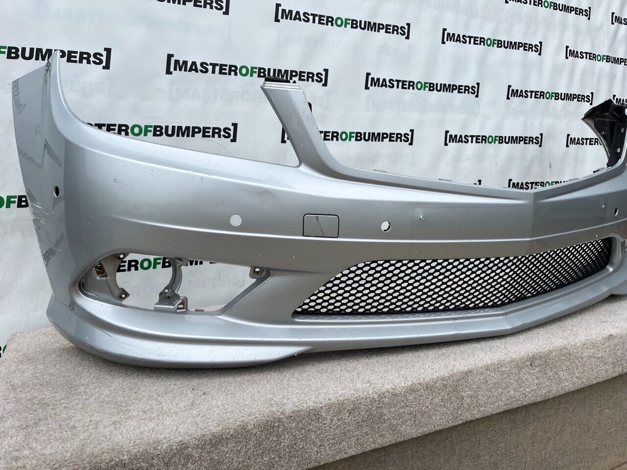 Mercedes C Class Amg A204 Saloon Estate 07-10 Front Bumper 6 Pdc Genuine [e891]