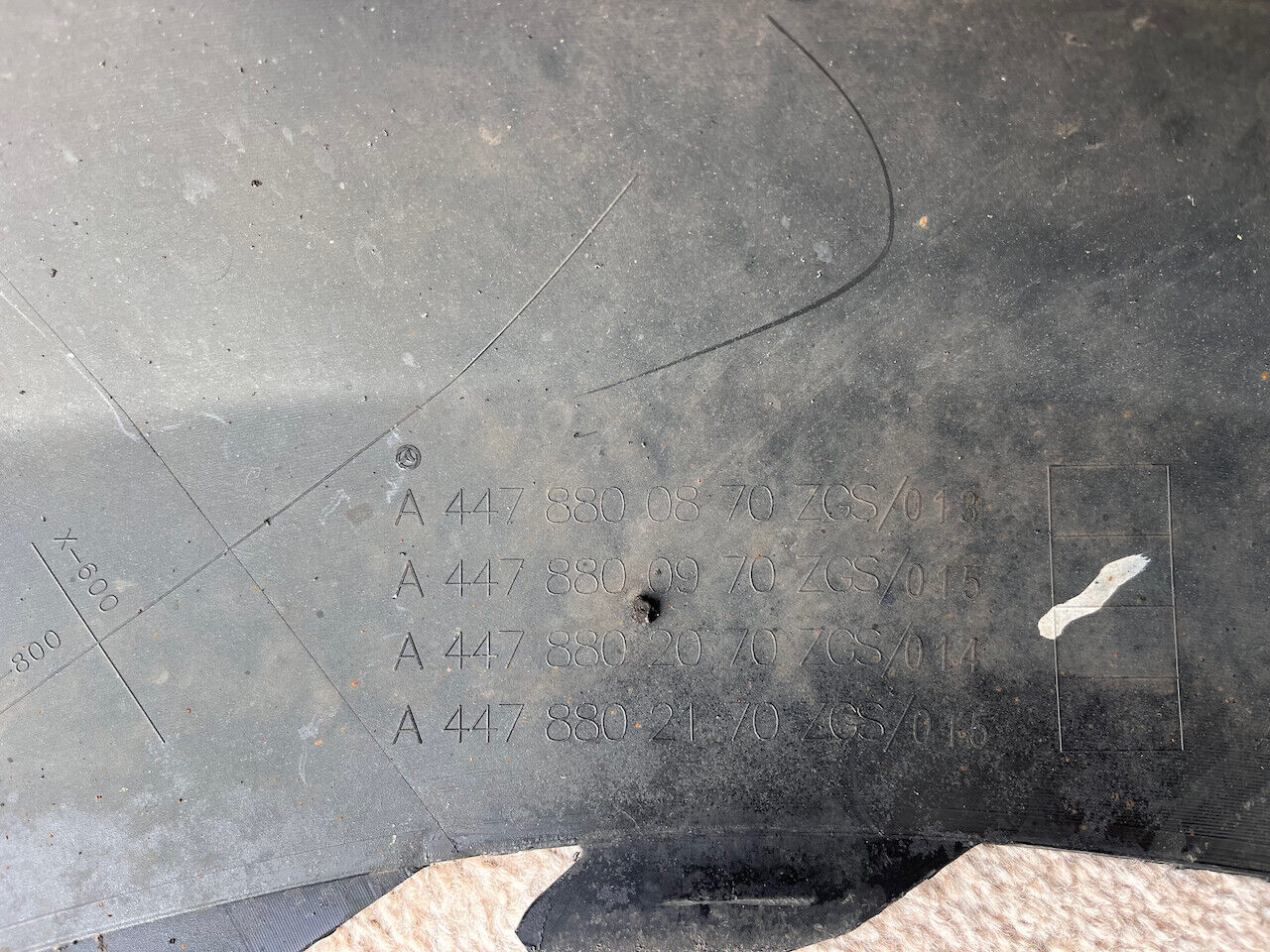 Mercedes Vito Premium Tourer A447 2015-2022 Front Bumper 6 Pdc Genuine [e944]