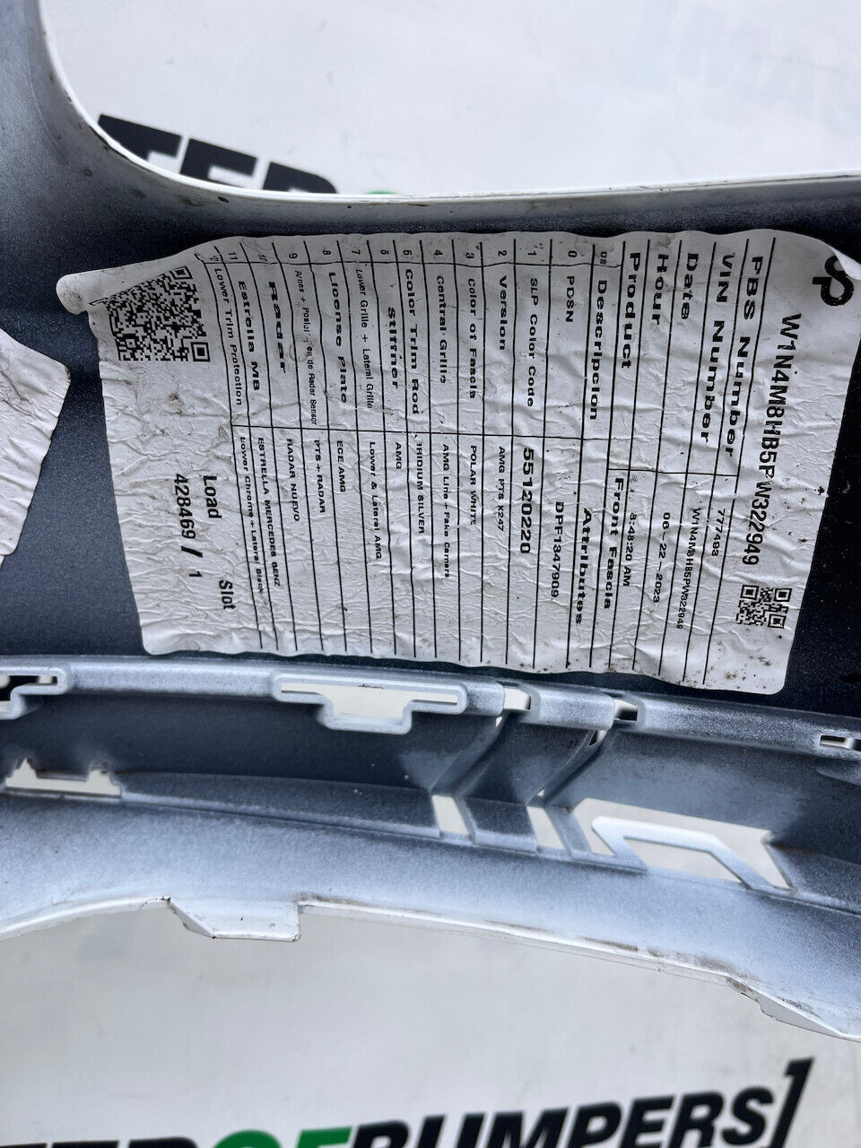 Mercedes Glb Amg Sport Suv A247 2019-2023 Front Bumper 6 Pdc Genuine [e28]