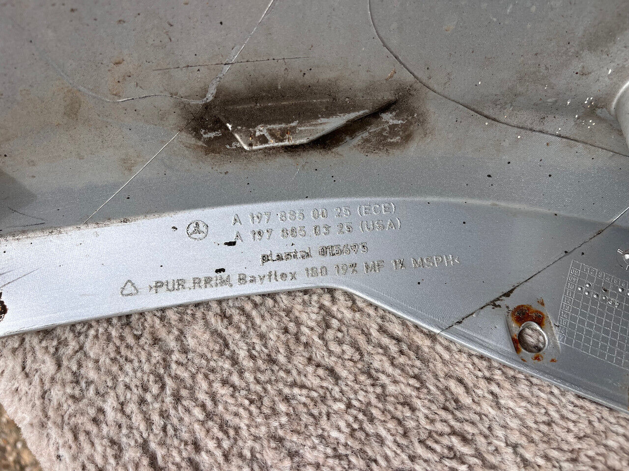 Mercedes Benz Sls Amg A197 2010-2014 Front Bumper Silver 4 Pdc Genuine [e57]