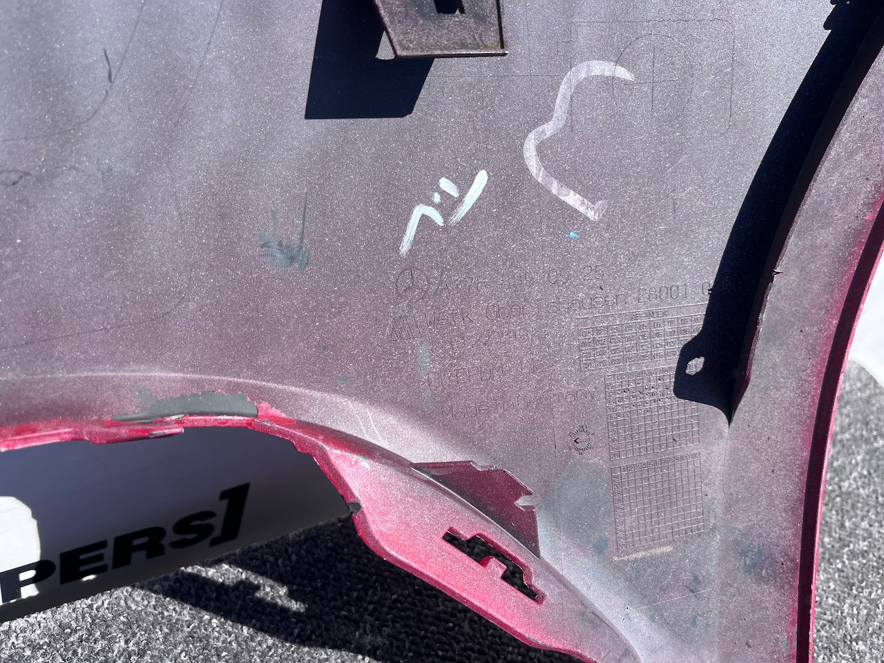 Mercedes A Class Se A176 Hatchback 2012-2015 Front Bumper 4 Pdc Genuine [e403]