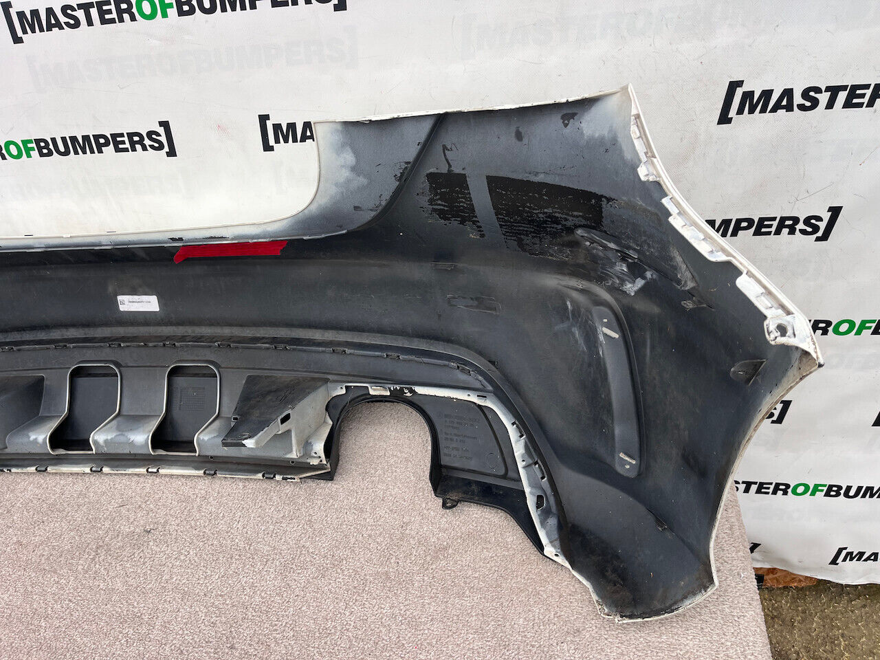 Mercedes A Class Amg Sport A176 Hatc 2012-2015 Rear Bumper No Pdc Genuine [e185]