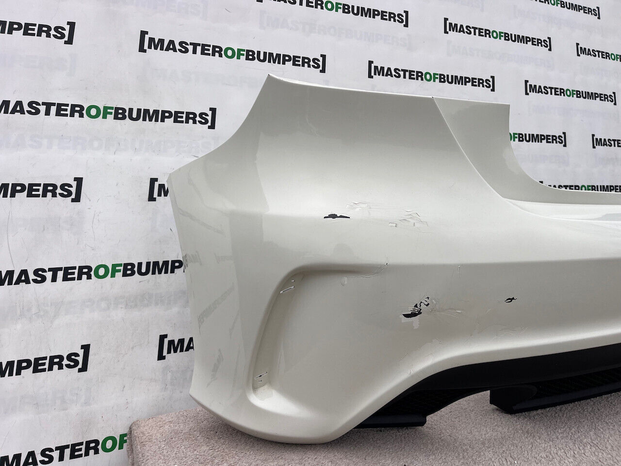 Mercedes A Class Amg Sport A176 Hatc 2012-2015 Rear Bumper No Pdc Genuine [e185]