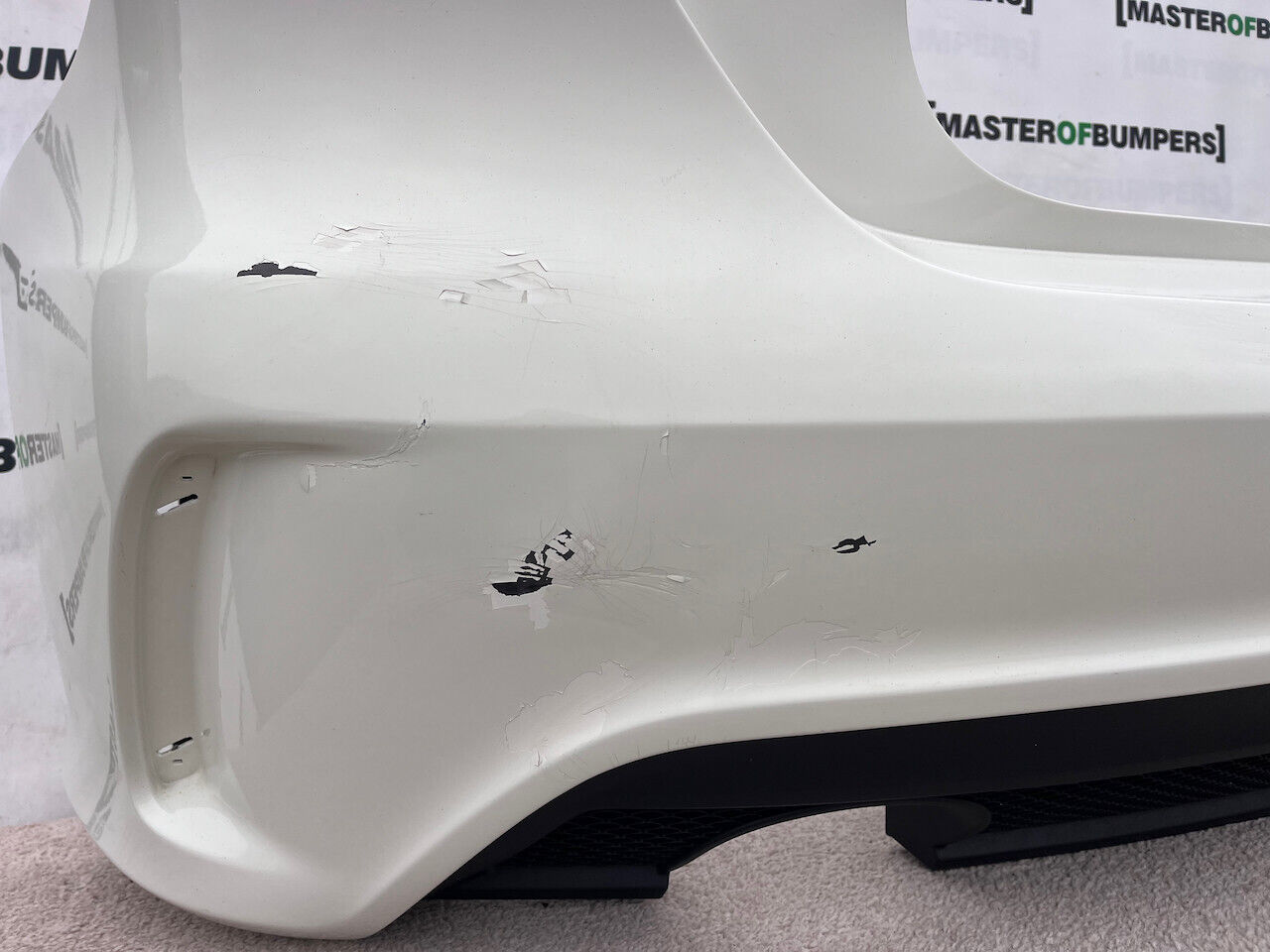 Mercedes A Class Amg Sport A176 Hatc 2012-2015 Rear Bumper No Pdc Genuine [e185]