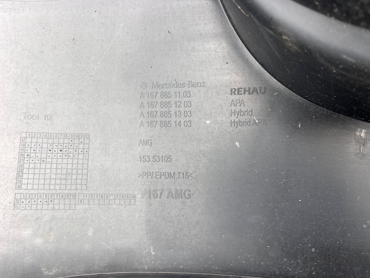 Mercedes Gle Amg Sport A167 Suv 2019-2023 Rear Bumper 6 Pdc Genuine [e224]