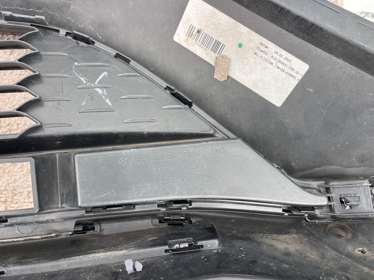 Mercedes Cla Amg Saloon Shotingbrak A118 2019-2023 Front Bumper Genuine [e222]