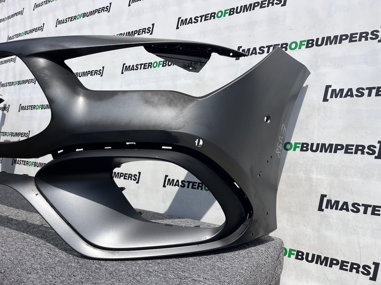 Mercedes Cla Amg45s A118 2019-2023 Front Bumper Grey 6 Pdc Genuine [e998]