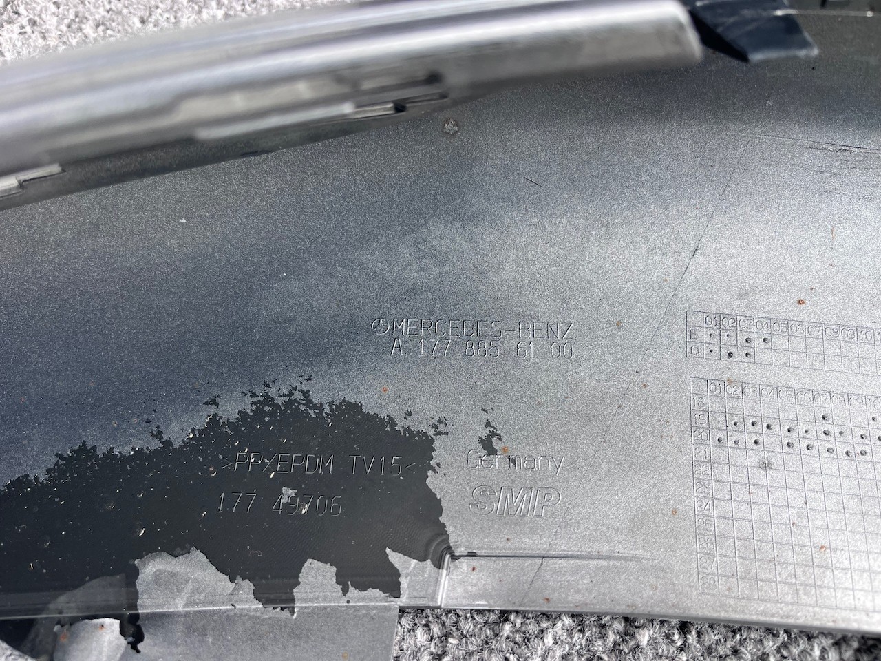 Mercedes A Class Amg A177 Hatchback 2019-2022 Front Bumper 6 Pdc Genuine [e297]