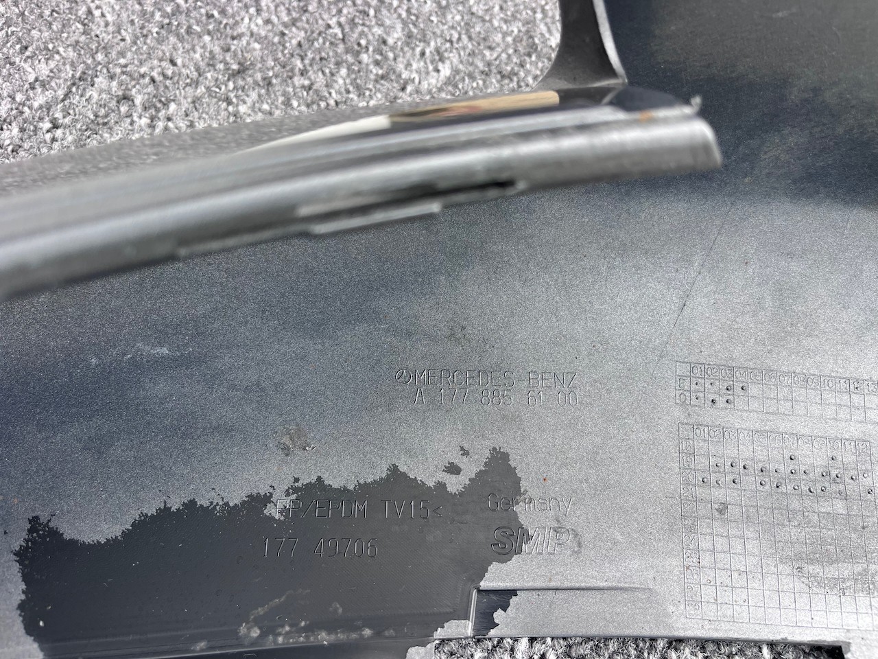 Mercedes A Class Amg A177 Hatchback 2019-2022 Front Bumper 6 Pdc Genuine [e298]