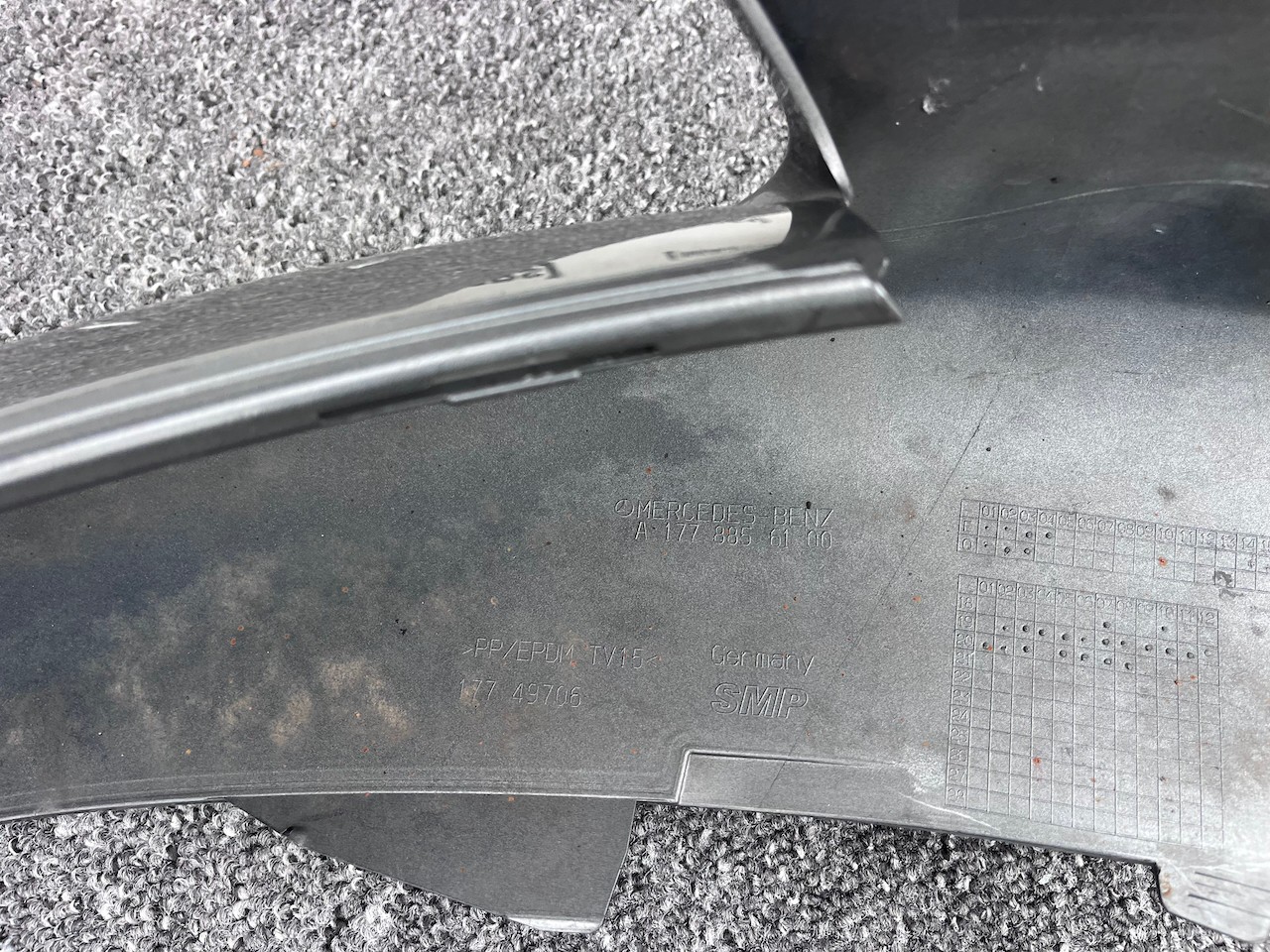 Mercedes A Class Amg A177 Hatchback 2019-2022 Front Bumper 6 Pdc Genuine [e314]