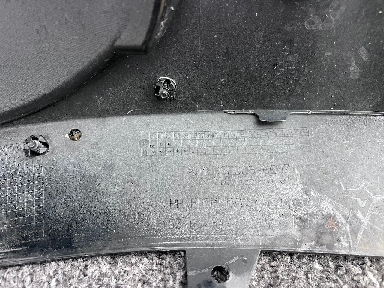 Mercedes Cla Amg 45s A118 2019-2023 Front Bumper 6 Pdc Genuine [e334]