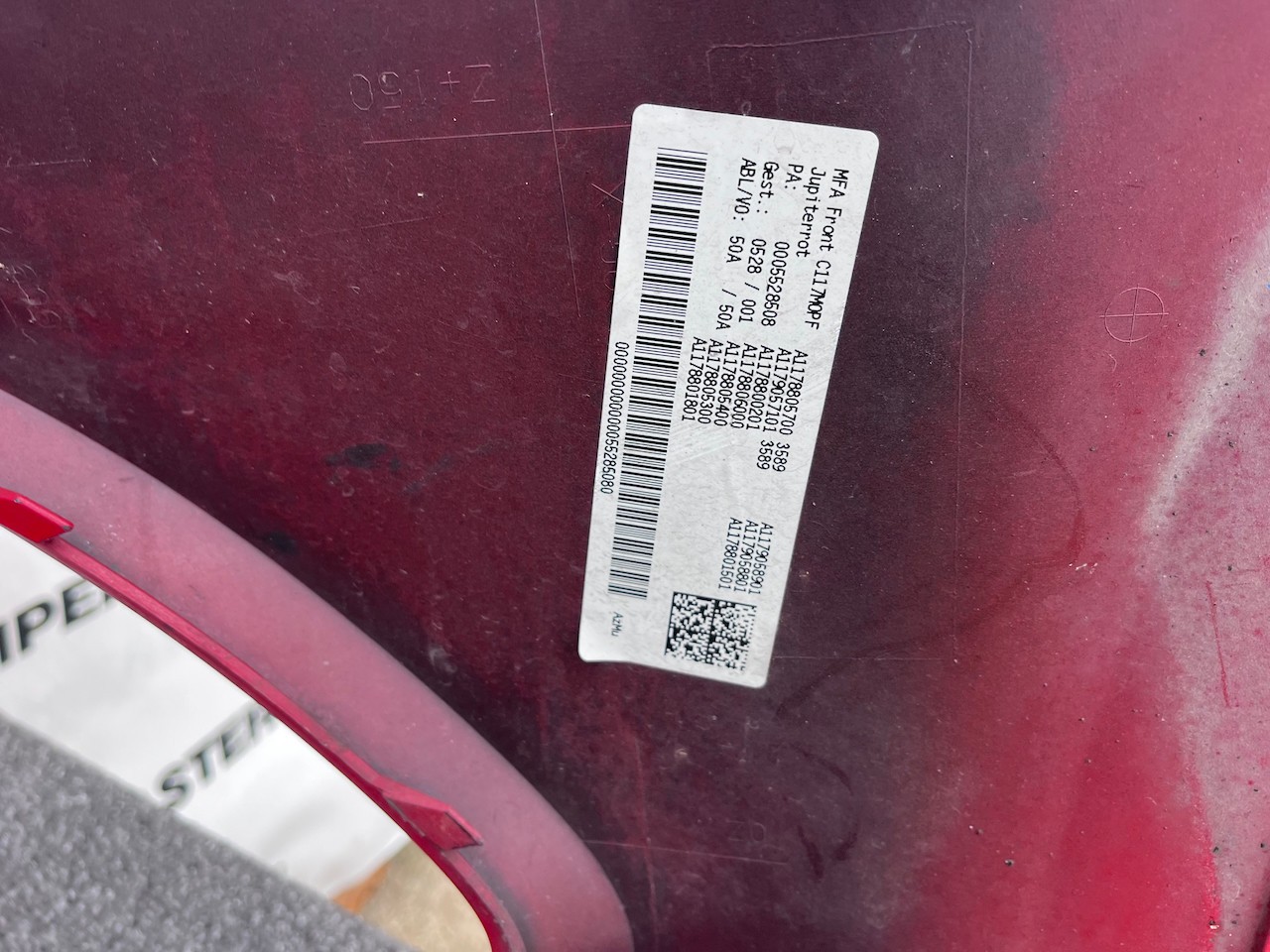 Mercedes Cla Class Amg Sport A117 2016-2019 Front Bumper 6 Pdc Genuine [e477]