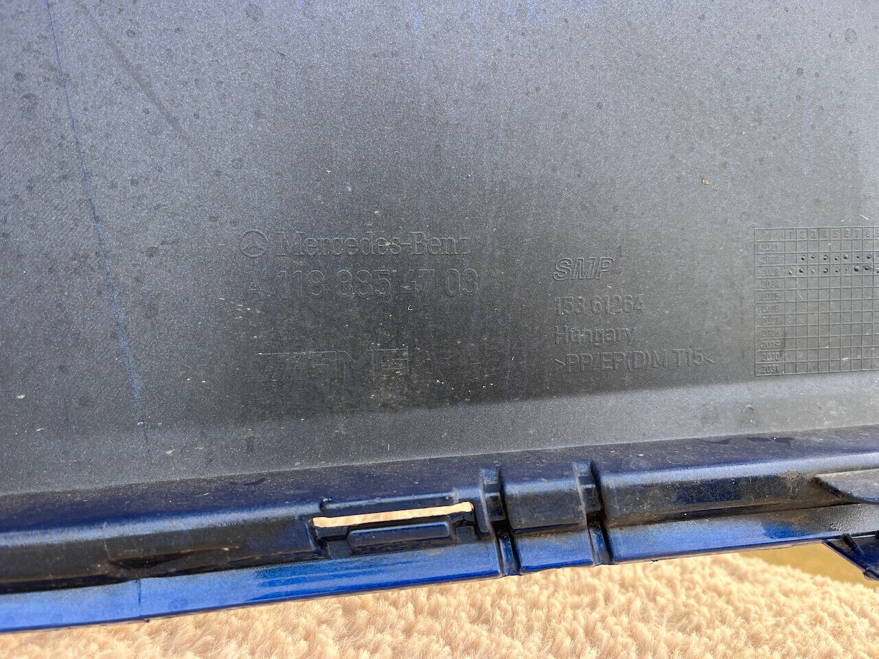 Mercedes Cla Amg Shooting Brake A118 2018-2023 Rear Bumper 6 Pdc Genuine [e146]