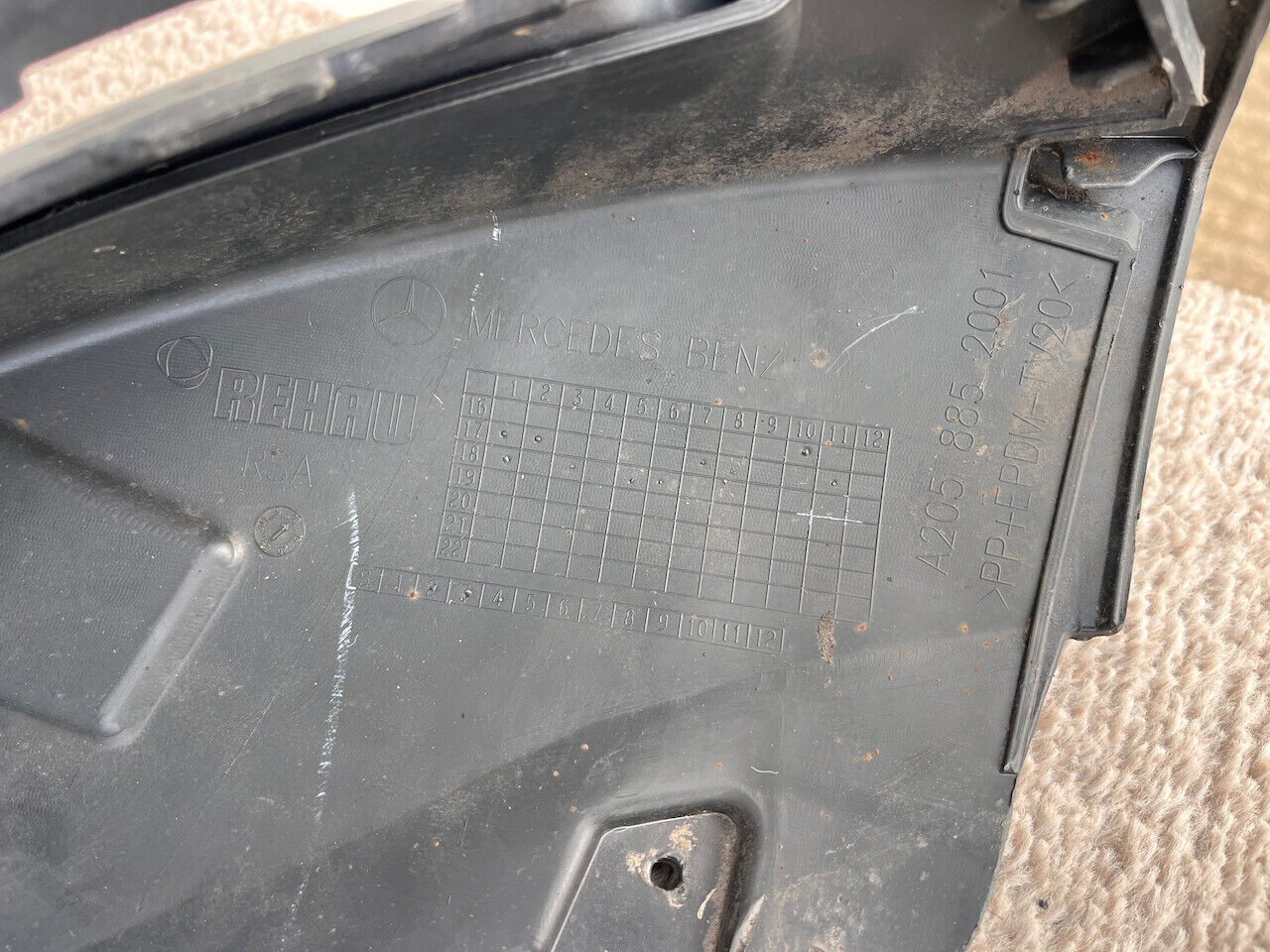 Mercedes C Class Se A205 Saloon Lift 2019-2022 Front Bumper 6 Pdc Genuine [e190]