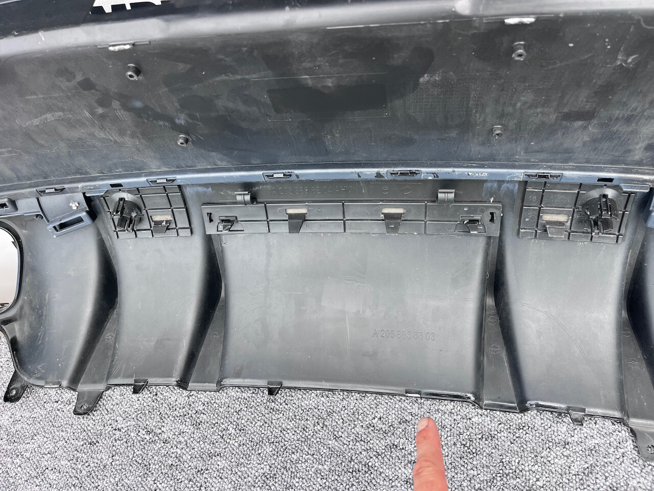 Mercedes C63 Amg Coupe Cabrio A205 2019-2023 Rear Bumper 6 Pdc Genuine [e244]