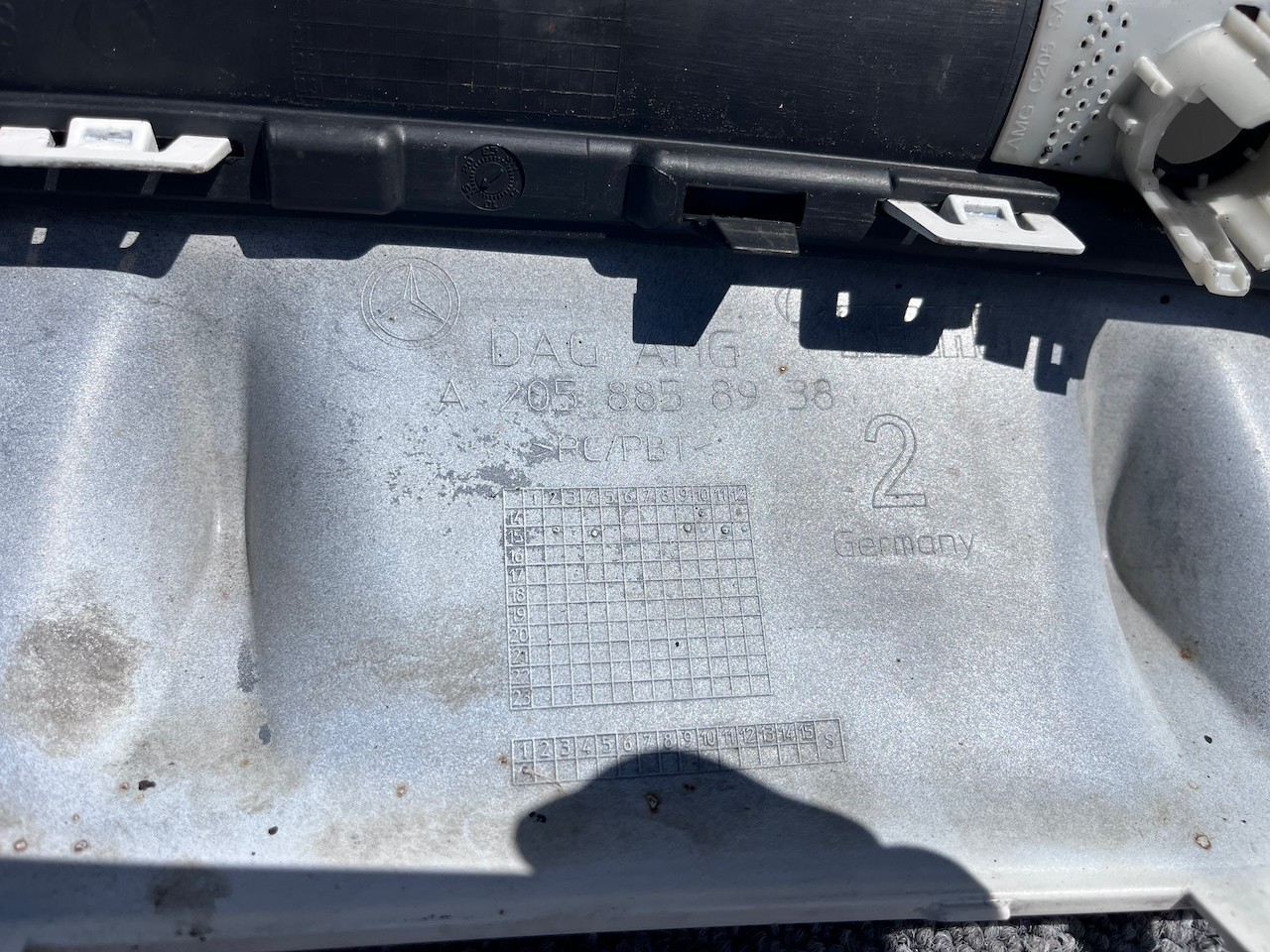 Mercedes C Class Amg A205 Coupe Cabrio 2016-2021 Rear Bumper 6pdc Genuine [e251]