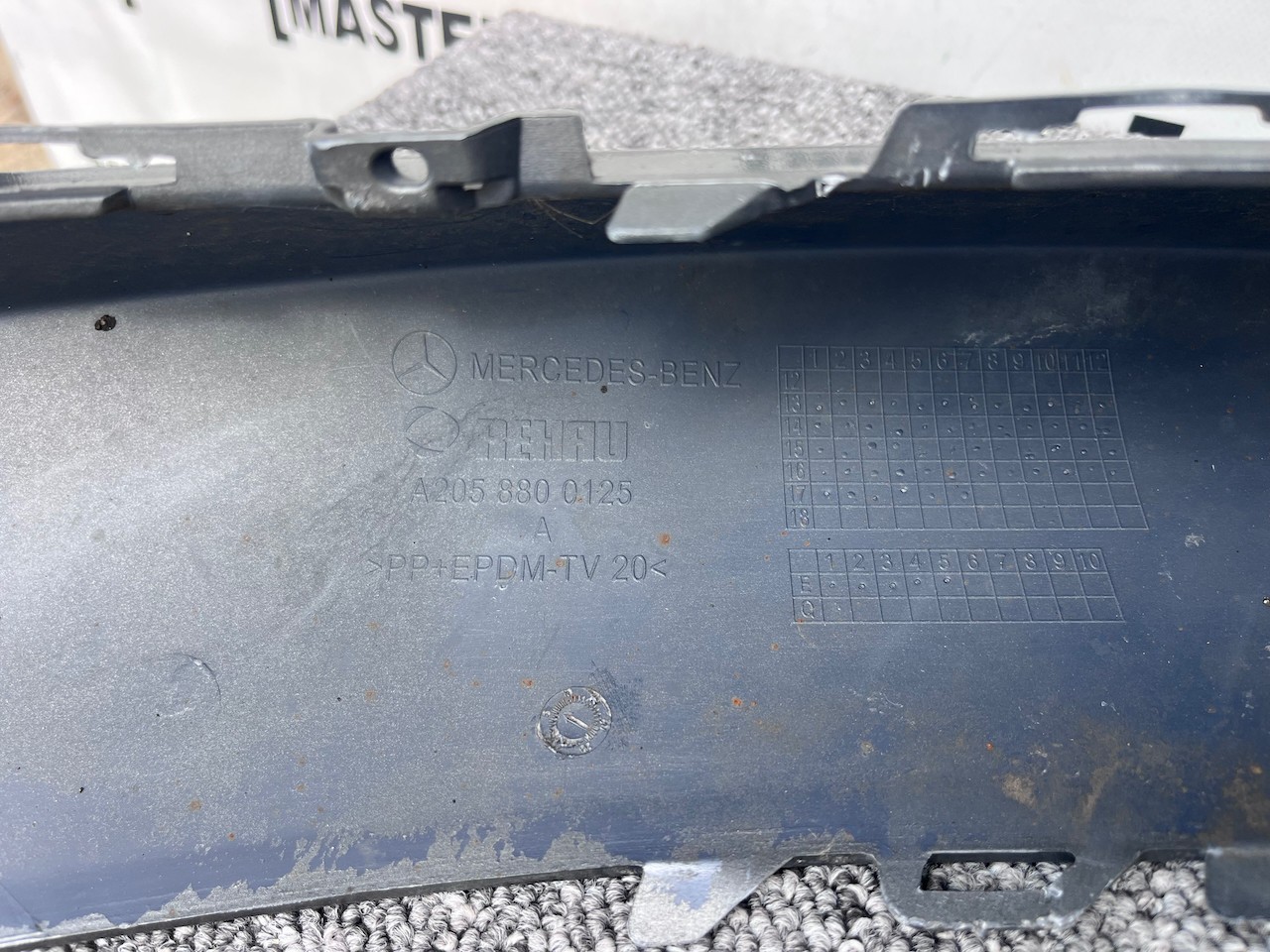 Mercedes C Class Se A205 Premium 2015-2018 Front Bumper 6 Pdc Genuine [e265]