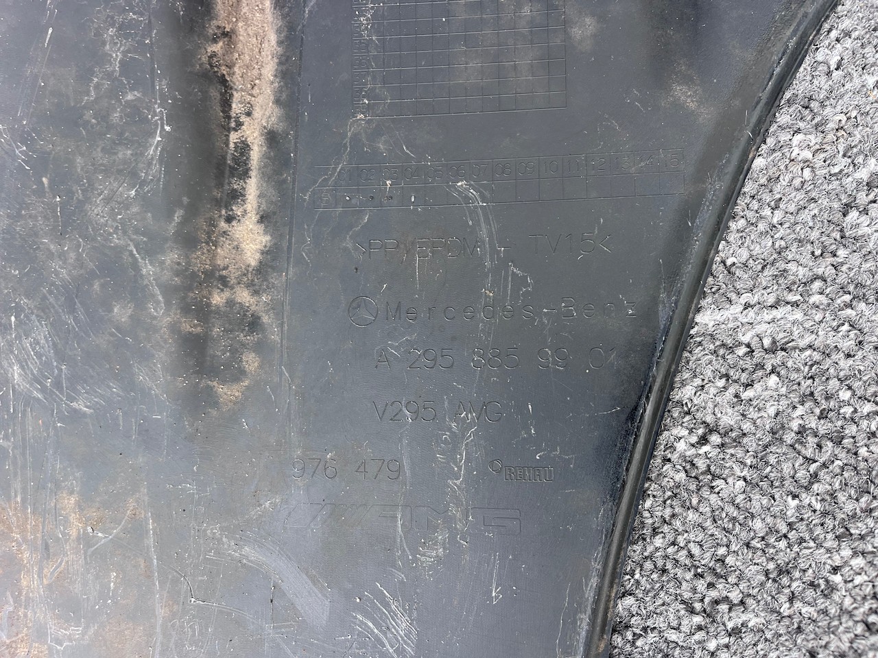 Mercedes Eqs 450+ Amg Premium 2022-2026 Rear Bumper 6 Pdc Genuine [e302]