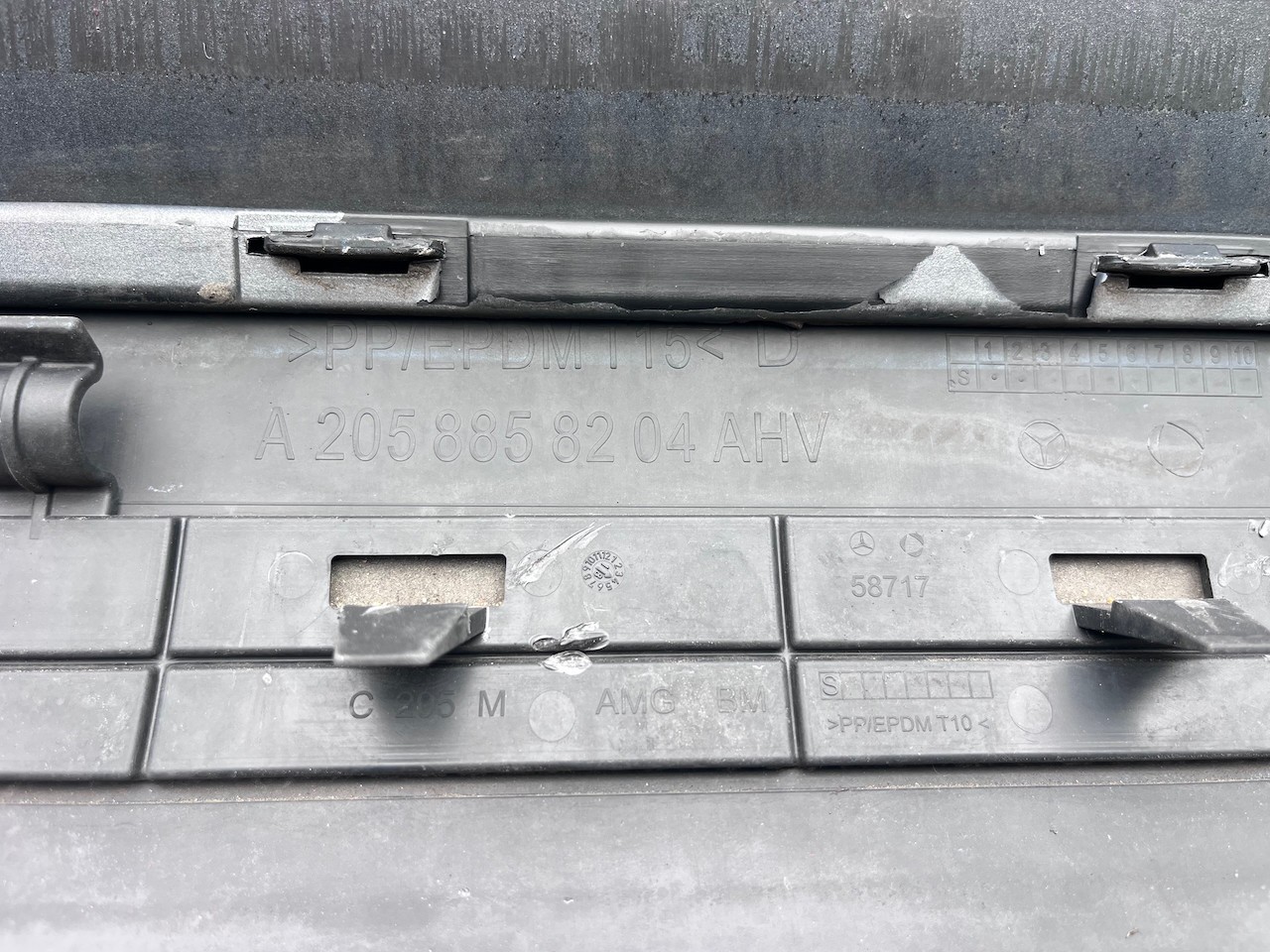 Mercedes C63 Amg Coupe Cabrio A205 2017-2023 Rear Bumper 6 Pdc Genuine [e446]