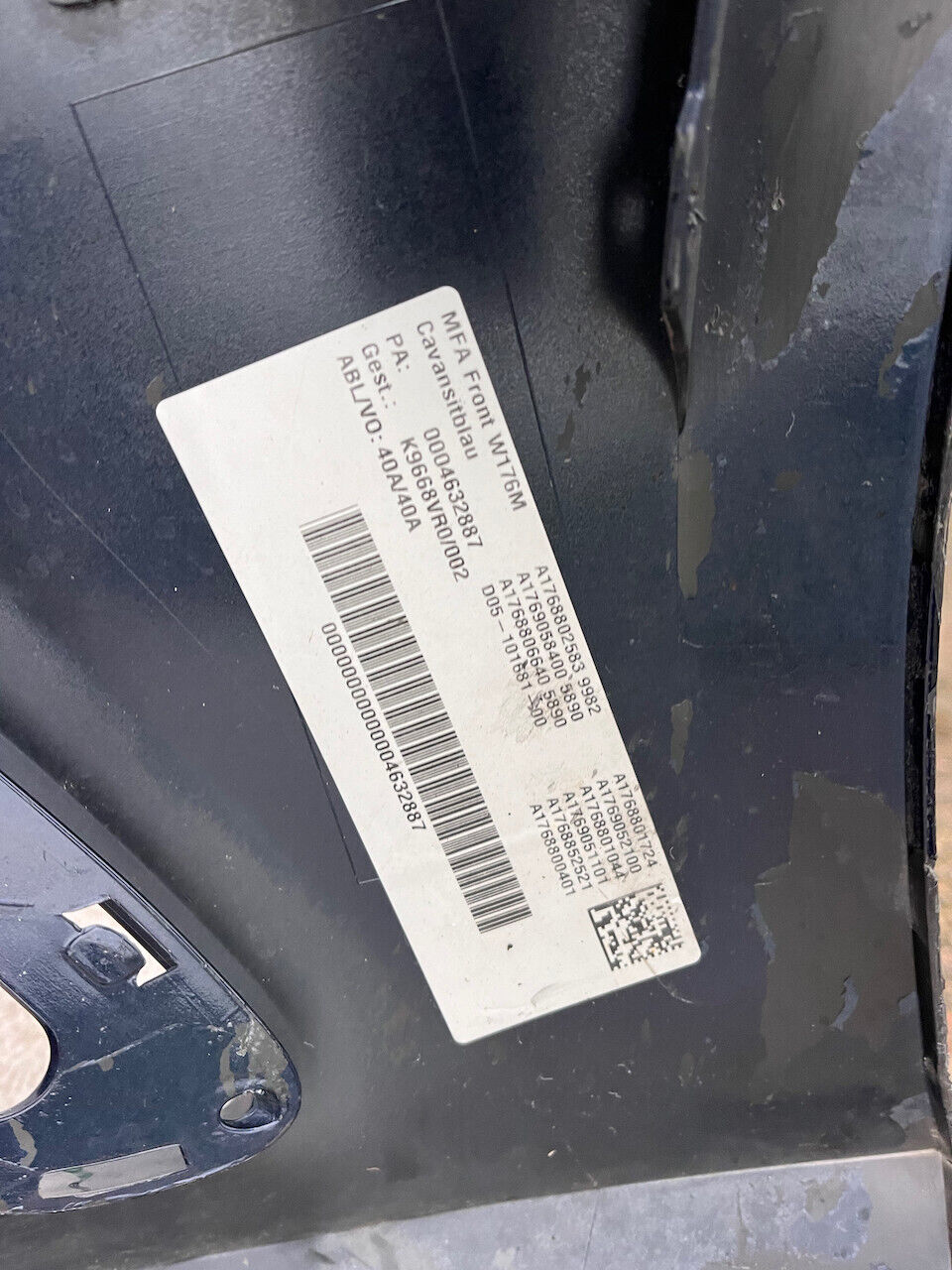 Mercedes A Class Se A176 Lift Hatchback 2016-2019 Front Bumper Genuine [e129]