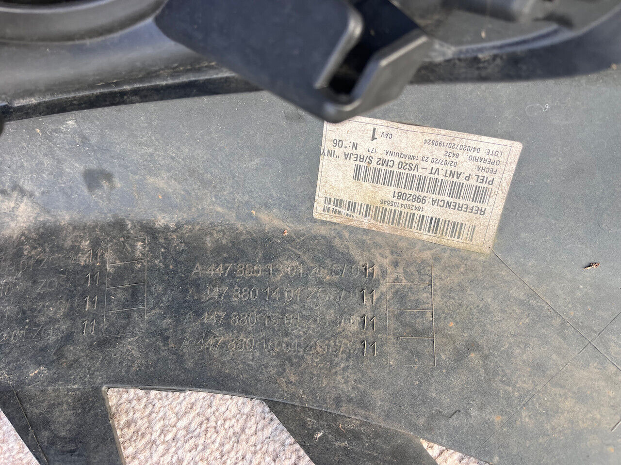 Mercedes Vito Premium Tourer A447 2015-2023 Front Bumper 6 Pdc Genuine [e158]