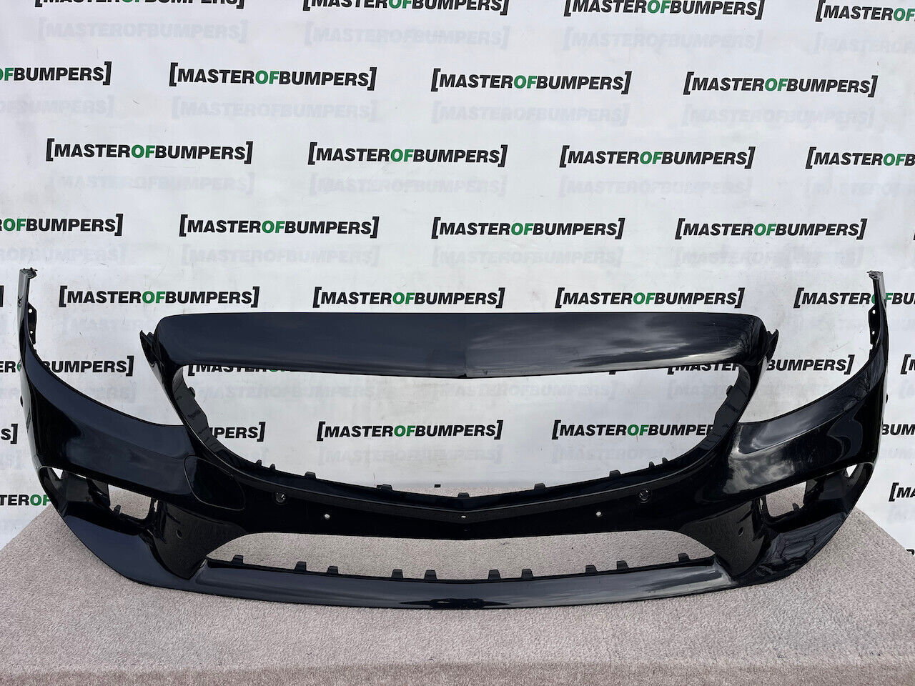 Mercedes C Class Amg Line A205 Lift 2019-2022 Front Bumper 6 Pdc Genuine [e189]