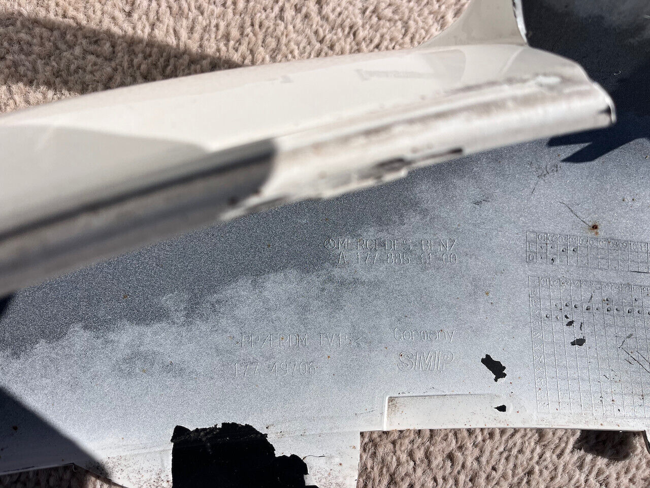 Mercedes A Class Amg A177 Hatchback 2019-2022 Front Bumper 6 Pdc Genuine [e192]