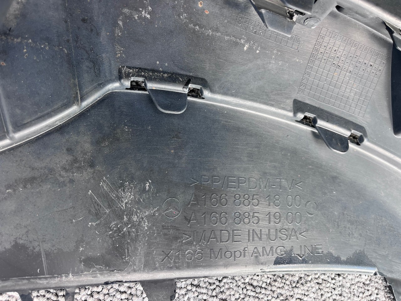 Mercedes Gls Amg Sport Premium A166 2016-2019 Front Bumper 6 Pdc Genuine [e274]