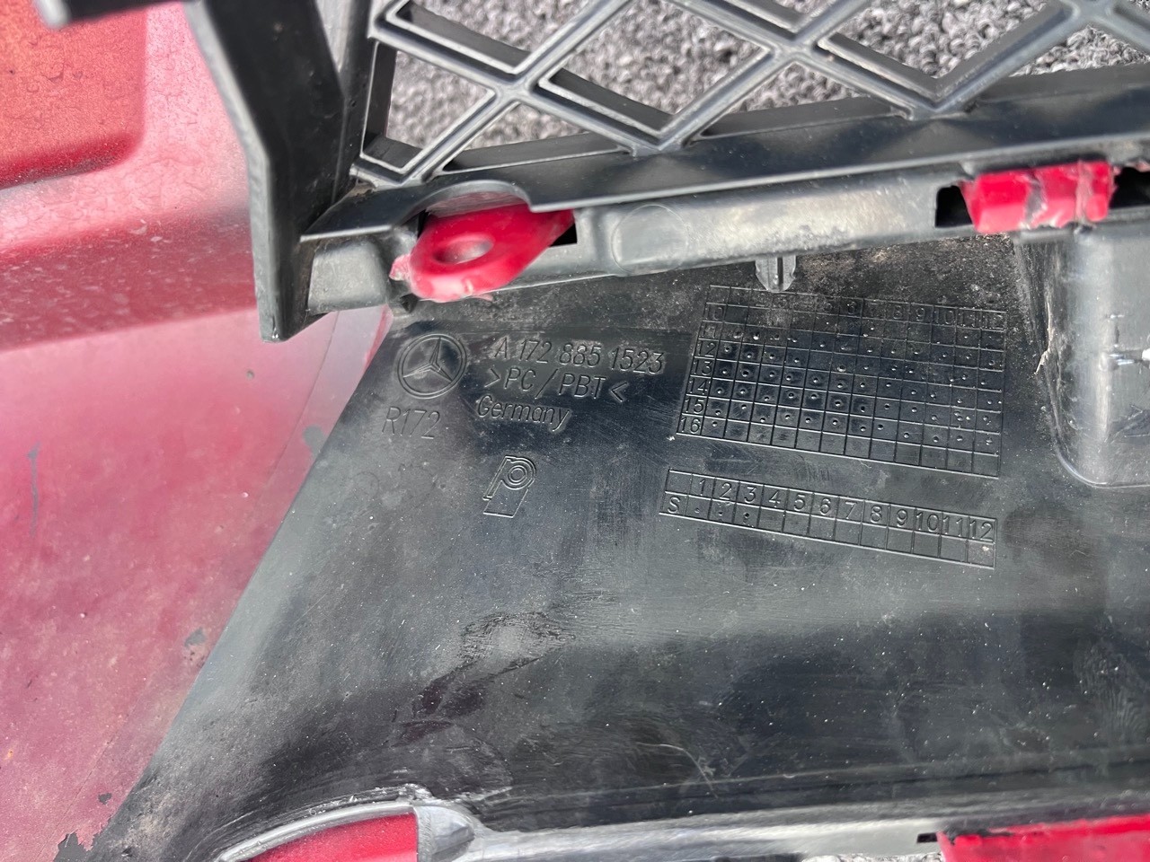 Mercedes Slk Amg Sport A172 Mk3 2012-2015 Front Bumper 6 Pdc Genuine [e316]